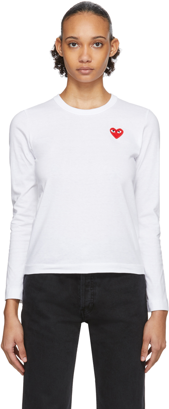 comme des garçons t shirt femme bleu