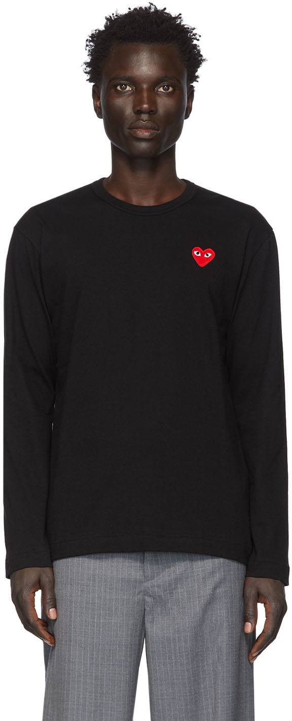 comme des garçons play homme rouge