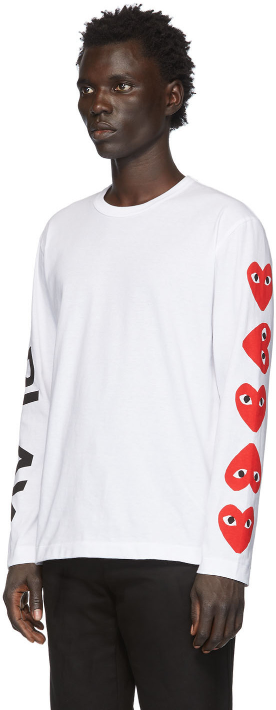 comme des garcons white shirt