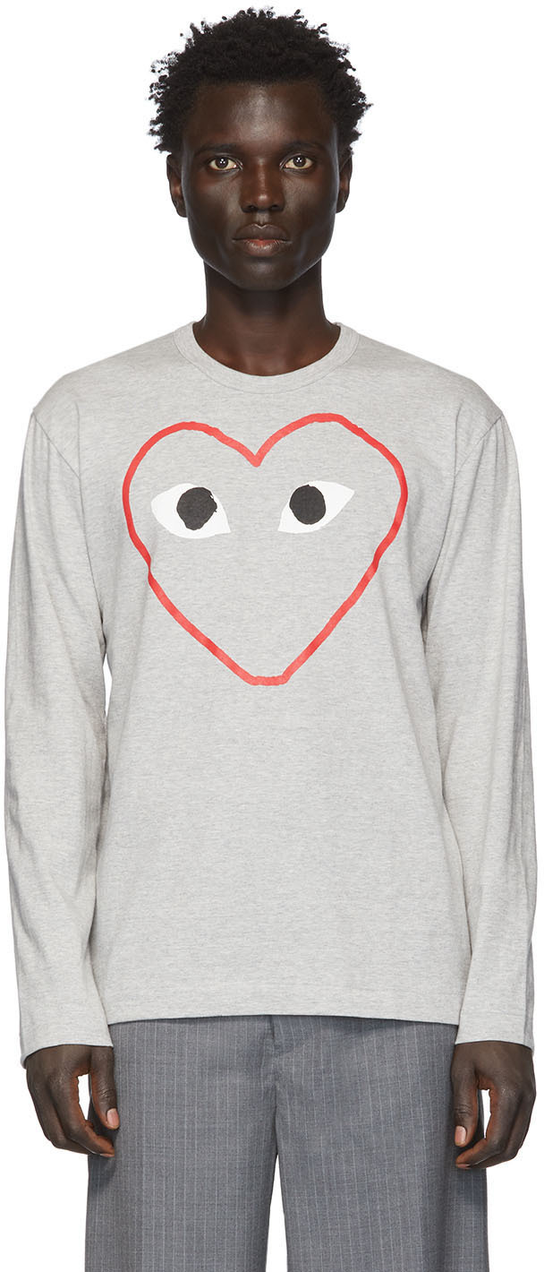 comme des garçons t shirt gris