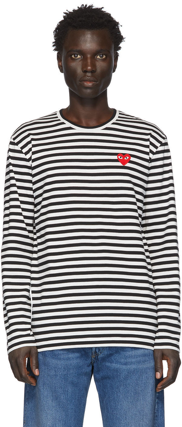 comme des garçons t shirt homme blanche