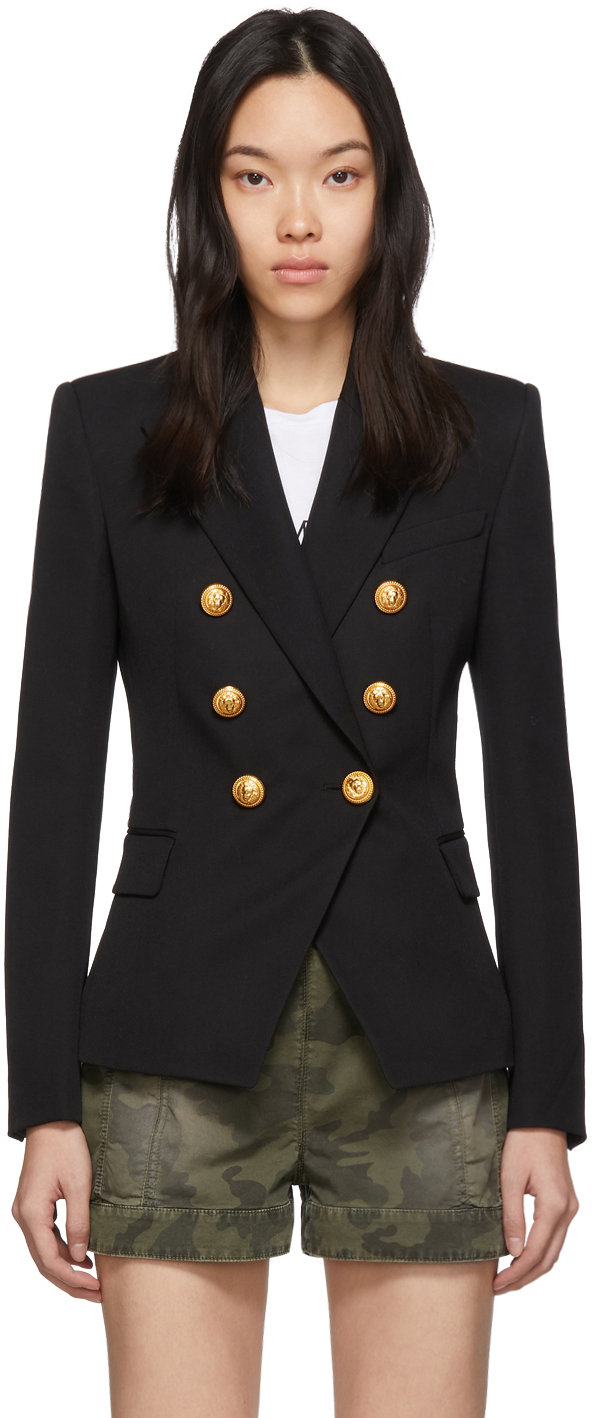 Balmain Double Breasted Blazer Online UP TO OFF