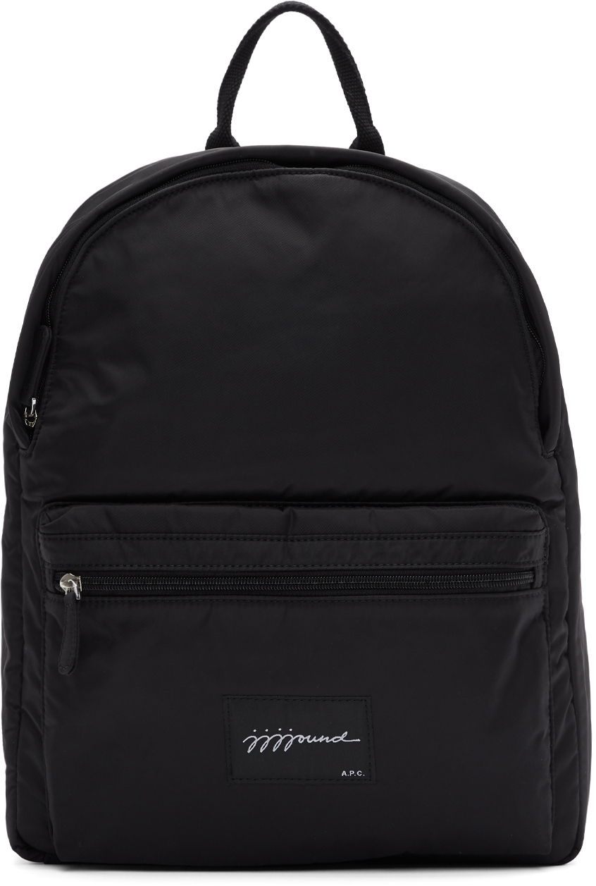 A.P.C.: Black JJJJound Edition Backpack | SSENSE Canada