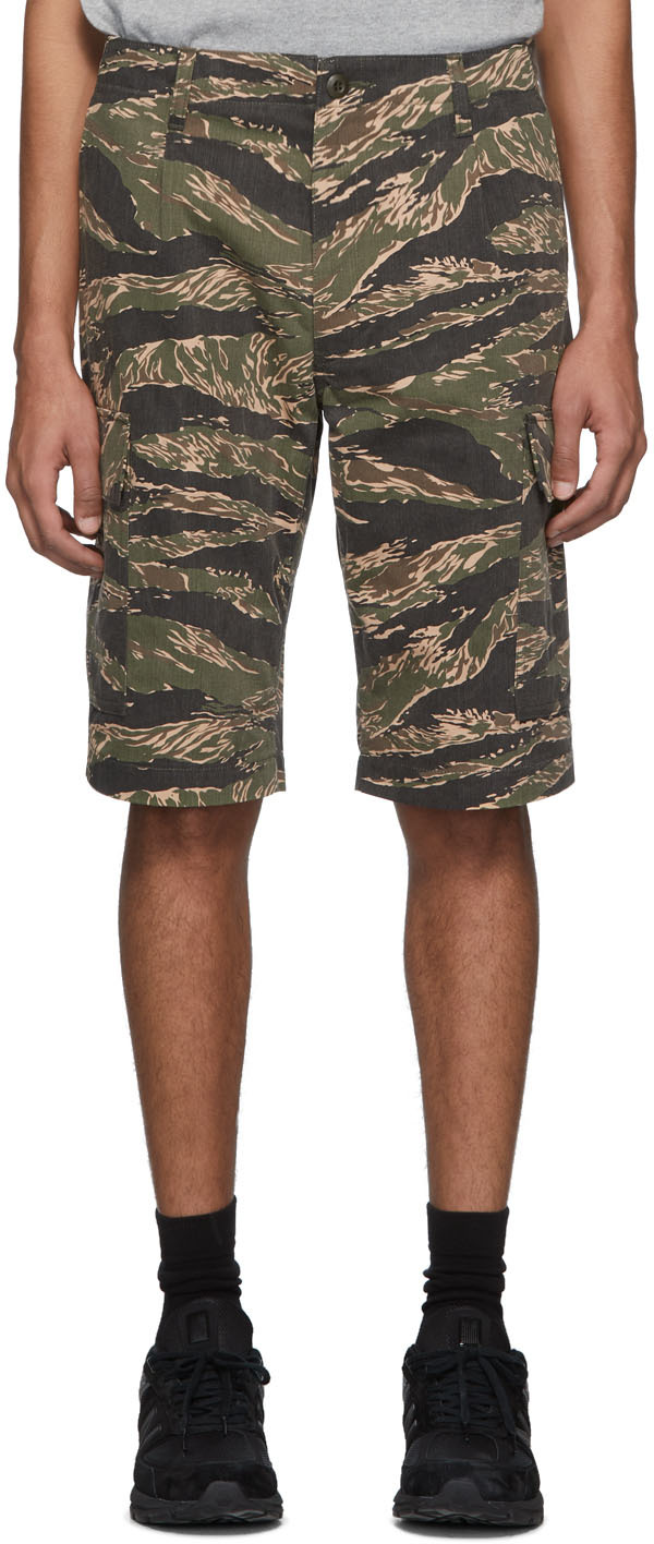 camouflage chino shorts