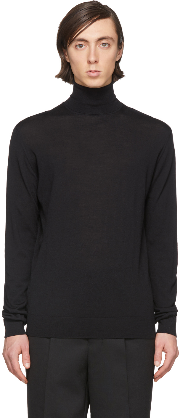 Lanvin: Black Wool Turtleneck | SSENSE