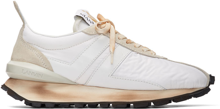 Lanvin: White Bumper Sneakers | SSENSE