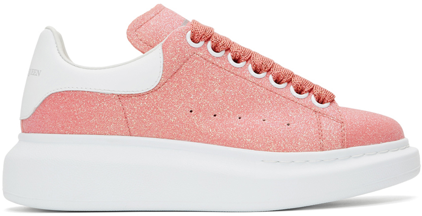 Pink Sparkle Oversized Sneakers by 