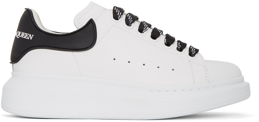 alexander mcqueen white studded oversized sneakers
