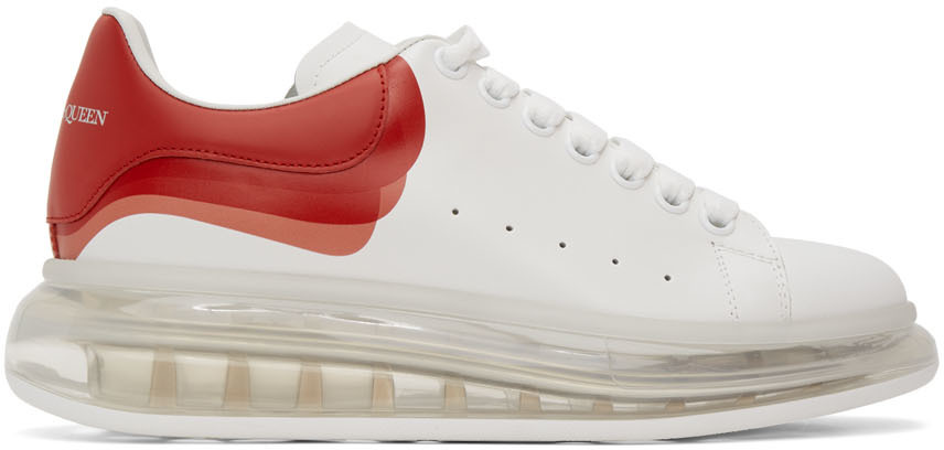 alexander mcqueen's white and red