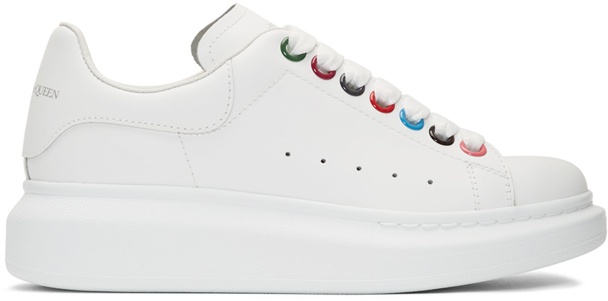 alexander mcqueen white rainbow