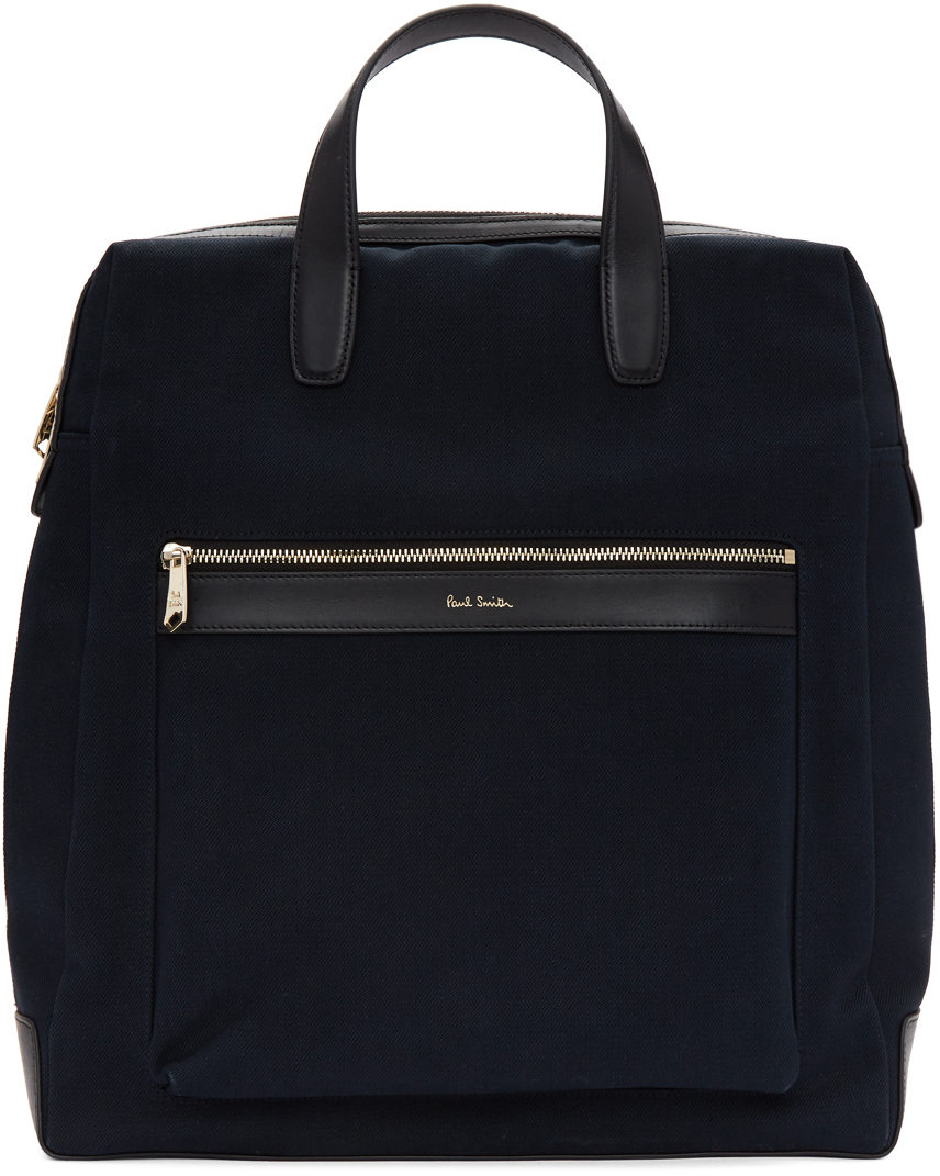 Paul Smith: Navy Canvas Tote | SSENSE