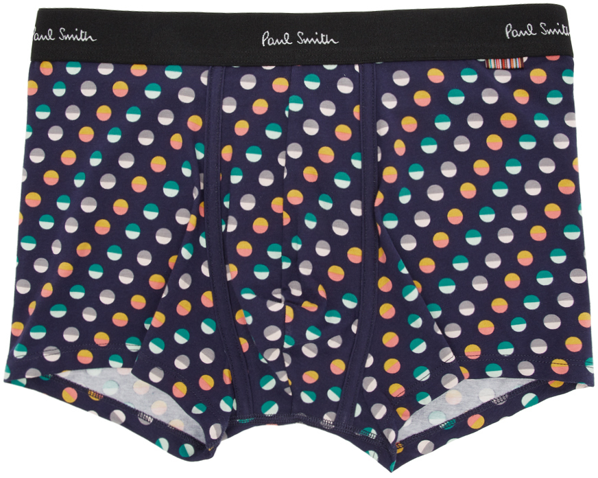 Happy Socks Boxer Uomo Con Fantasia A Pois – Mutande In Cotone Morbido, Regular Fit, Lavabili In Lavatrice