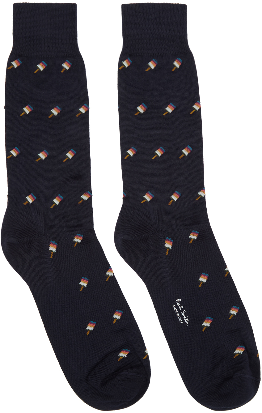 Paul Smith: Navy Artist Lolly Socks | SSENSE