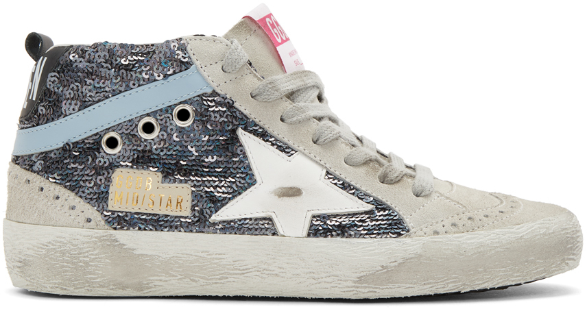 Golden Goose: Multicolor Paillettes Mid Star Sneakers | SSENSE