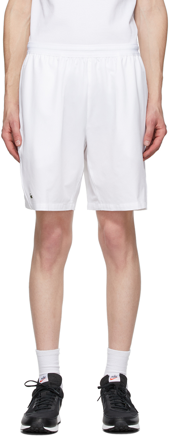 lacoste white tennis shorts