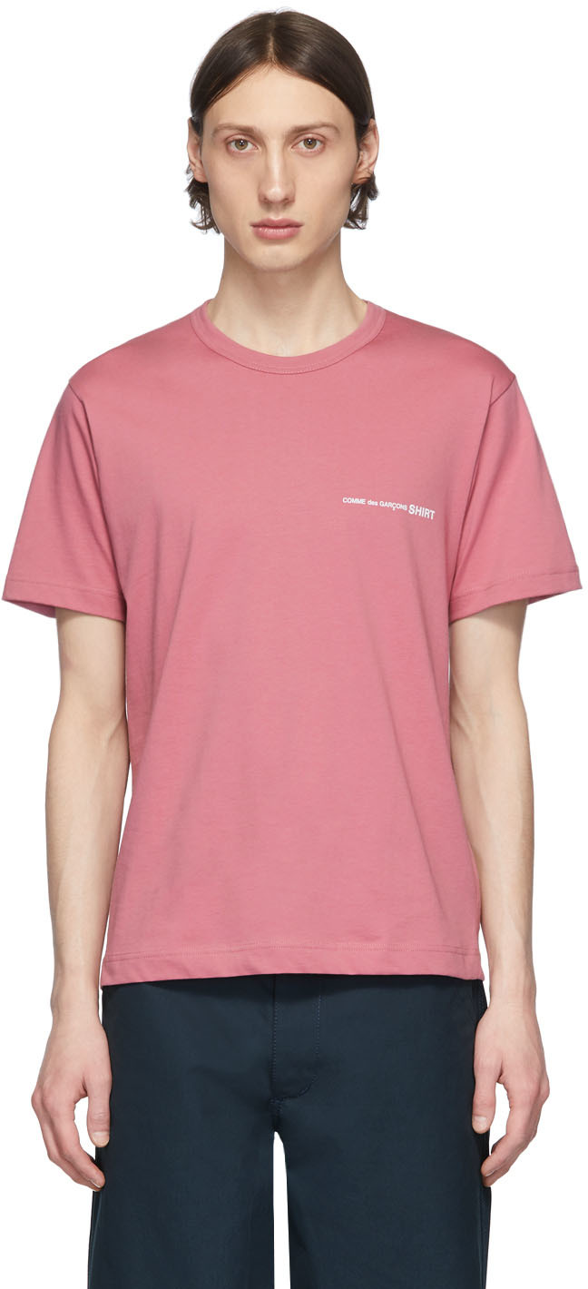 comme des garçons t shirt rose