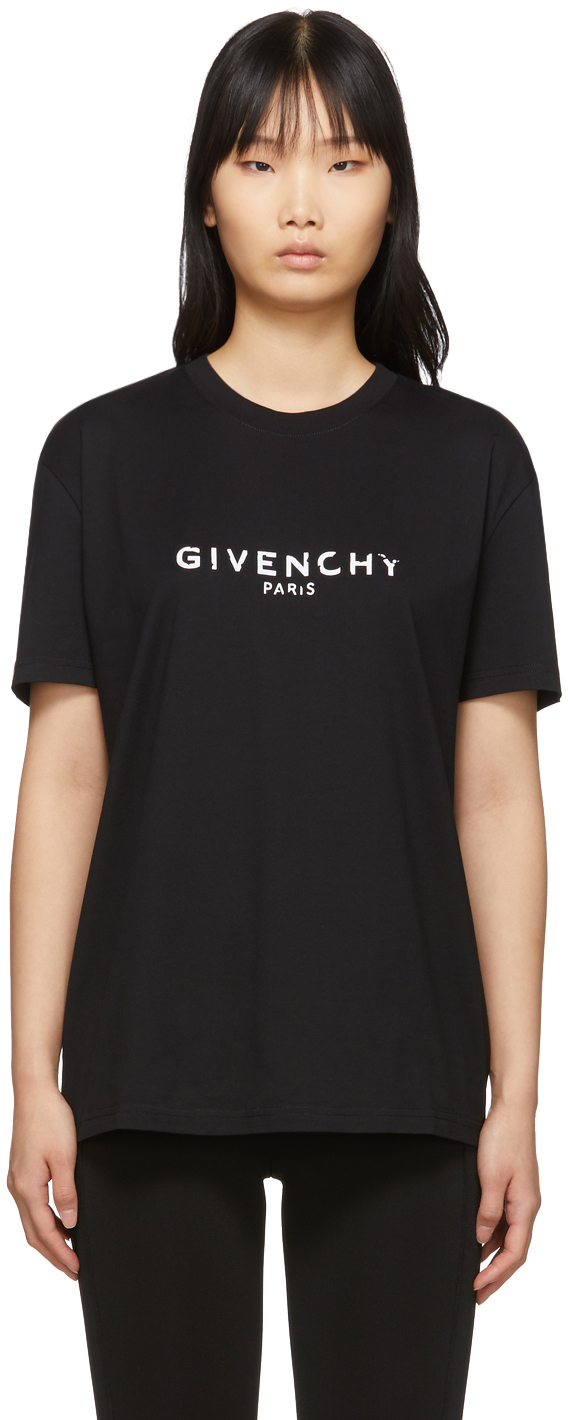 givenchy logo t shirt women's