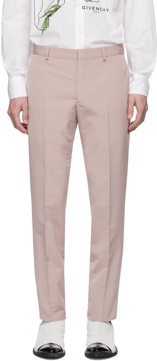 pink skinny trousers