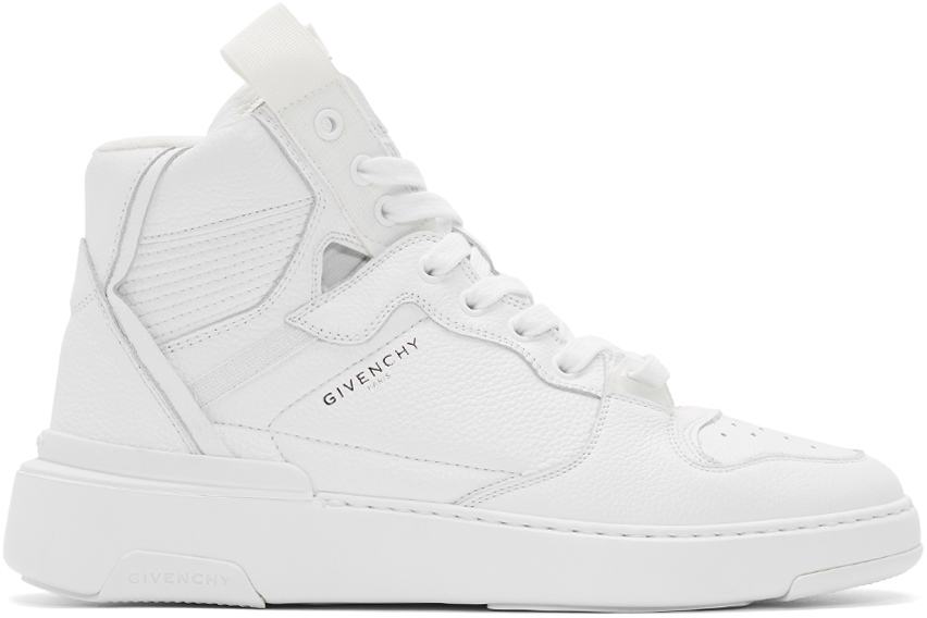 Givenchy: White Wing High Sneakers | SSENSE