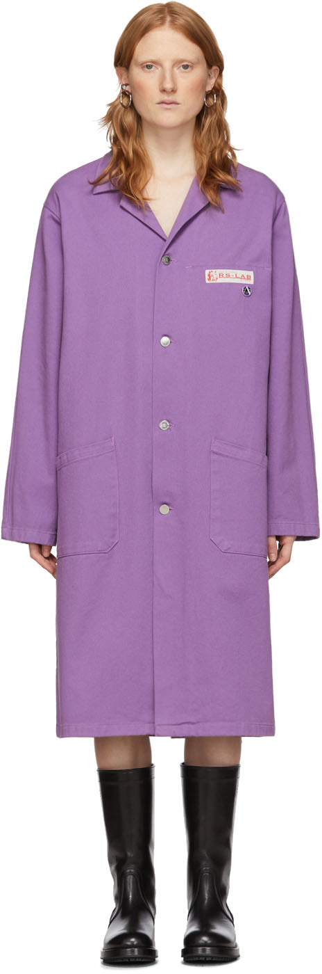 Purple Denim Lab Coat
