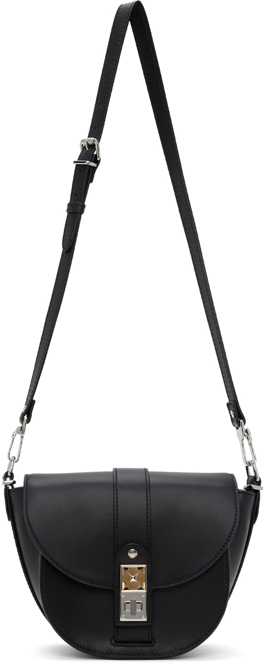 Proenza Schouler: Black Small PS11 Saddle Bag | SSENSE