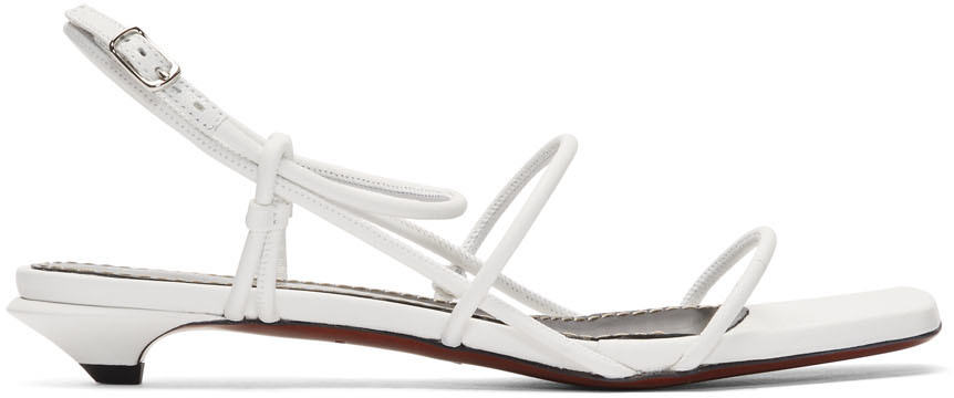 white low heel sandal