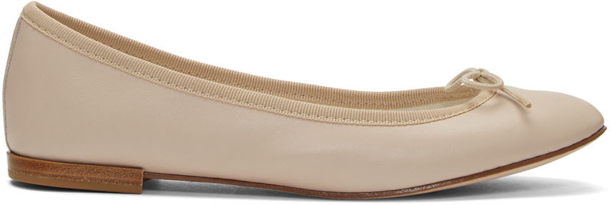 tan leather flats