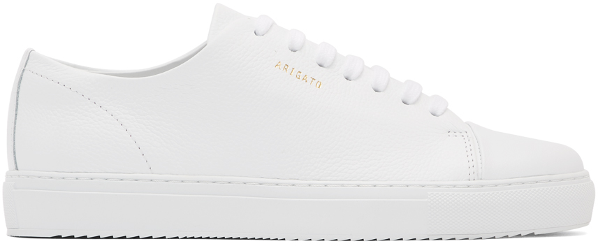 Axel Arigato: White Leather Cap-Toe Sneakers | SSENSE