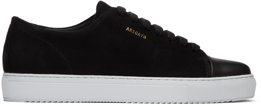 Axel Arigato: Black Suede Cap-Toe Sneakers | SSENSE UK