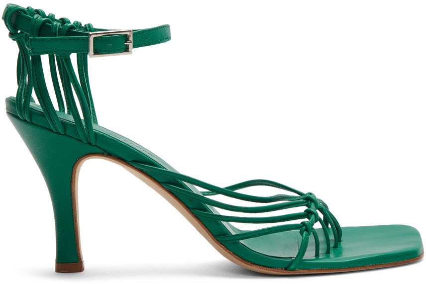 green colour sandals