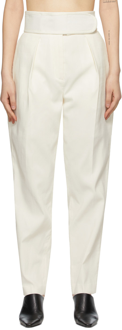 white linen jeans