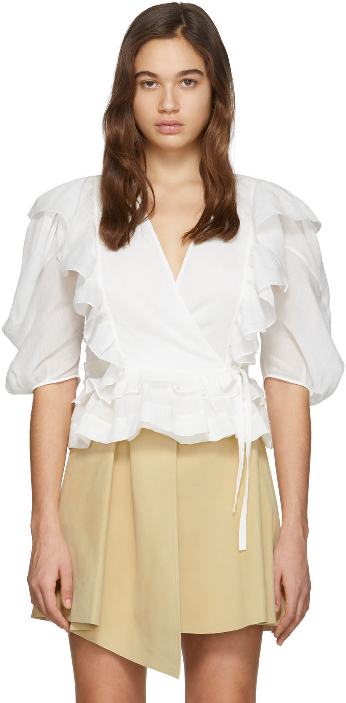 chloe ruffle blouse