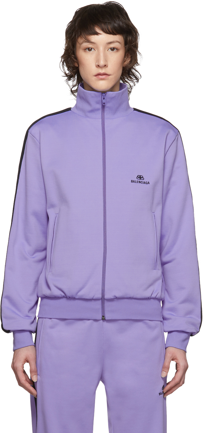 purple balenciaga sweatshirt