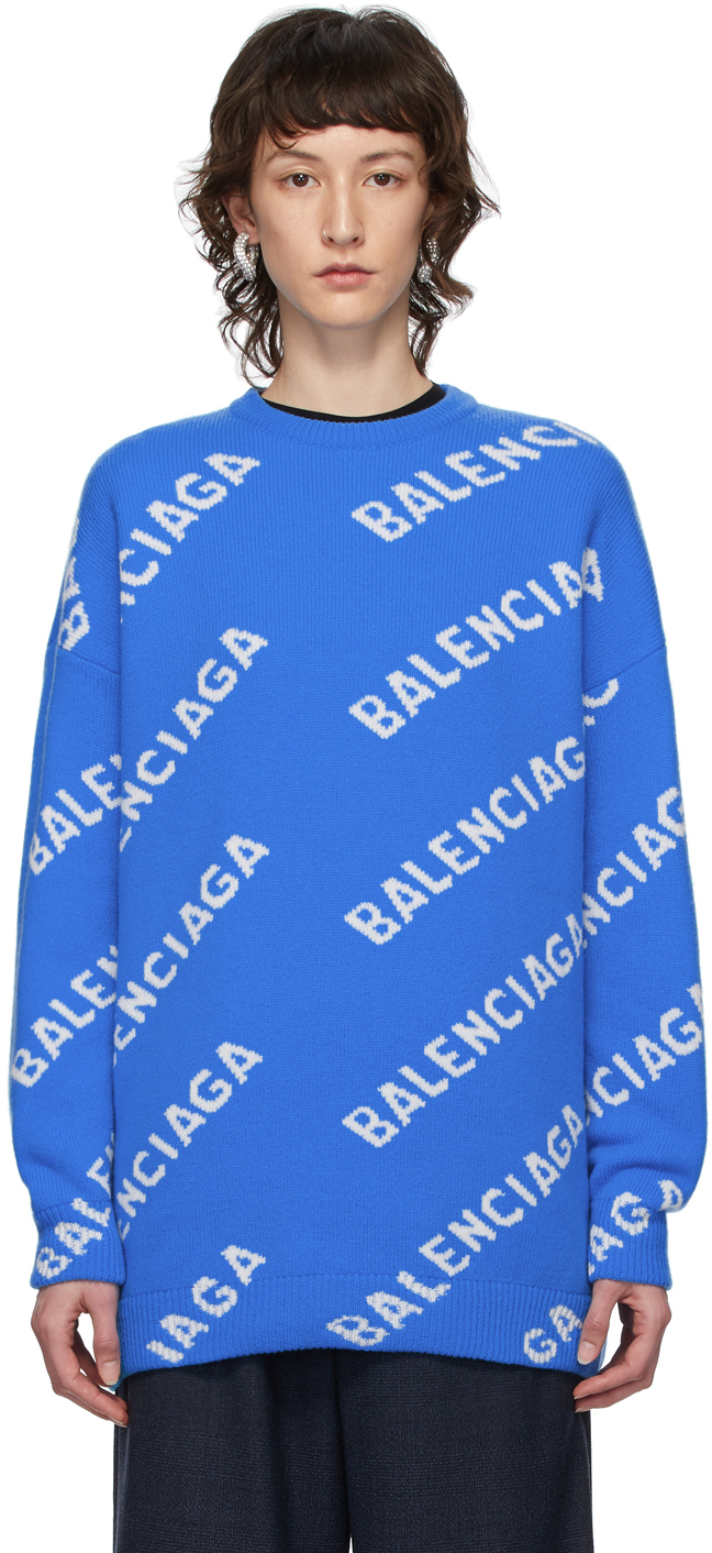 pull balenciaga bleu
