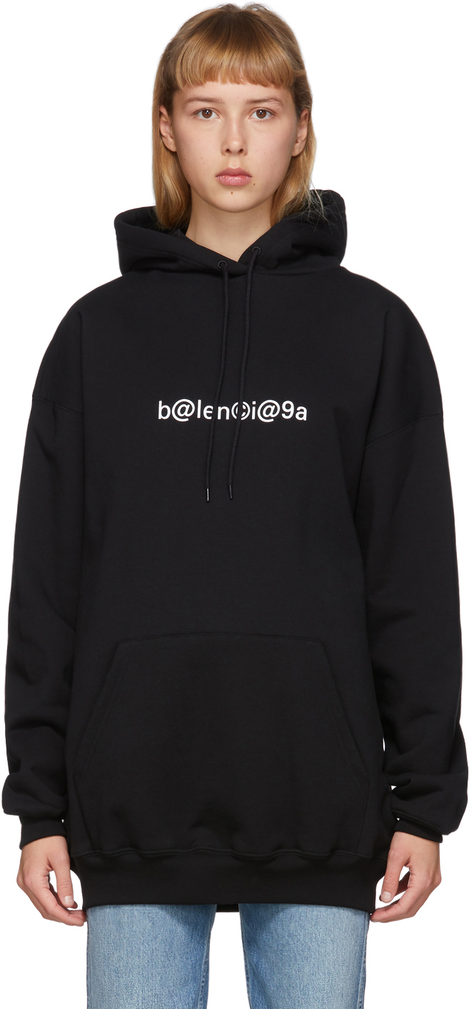 Balenciaga Black Symbolic Logo Hoodie | Smart Closet