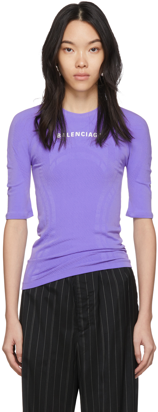 balenciaga purple t shirt
