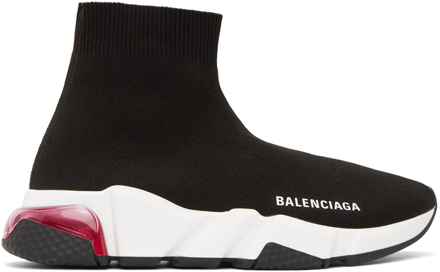 balenciaga sneakers black and white