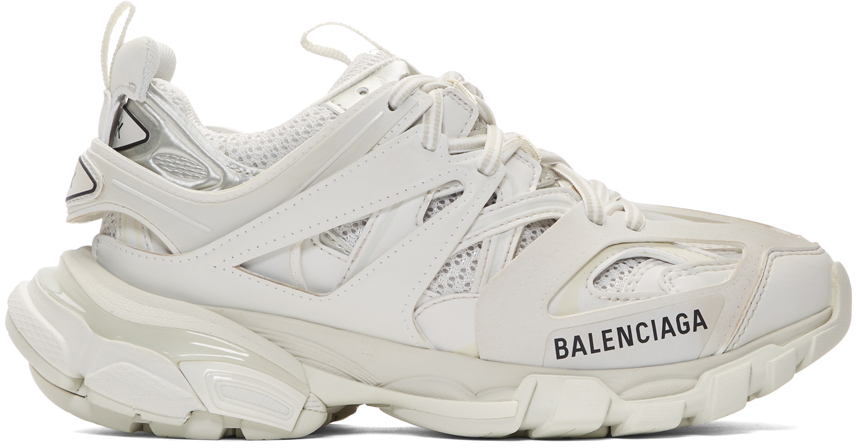 Balenciaga: White Track Sneakers | SSENSE
