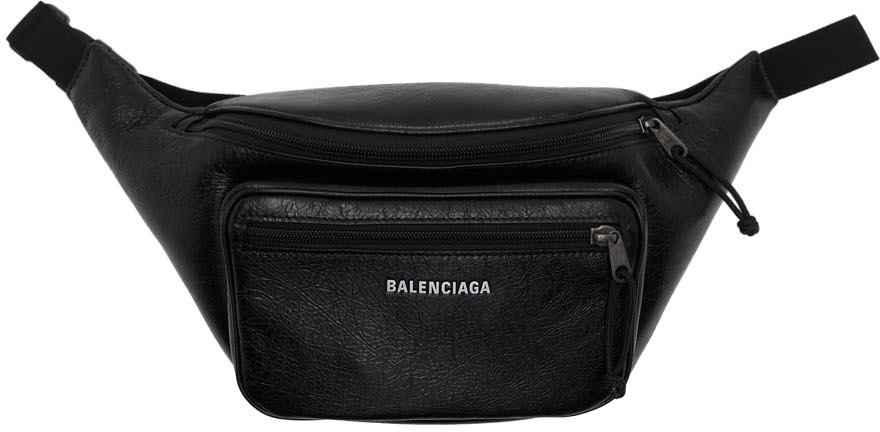 balenciaga fanny pack leather