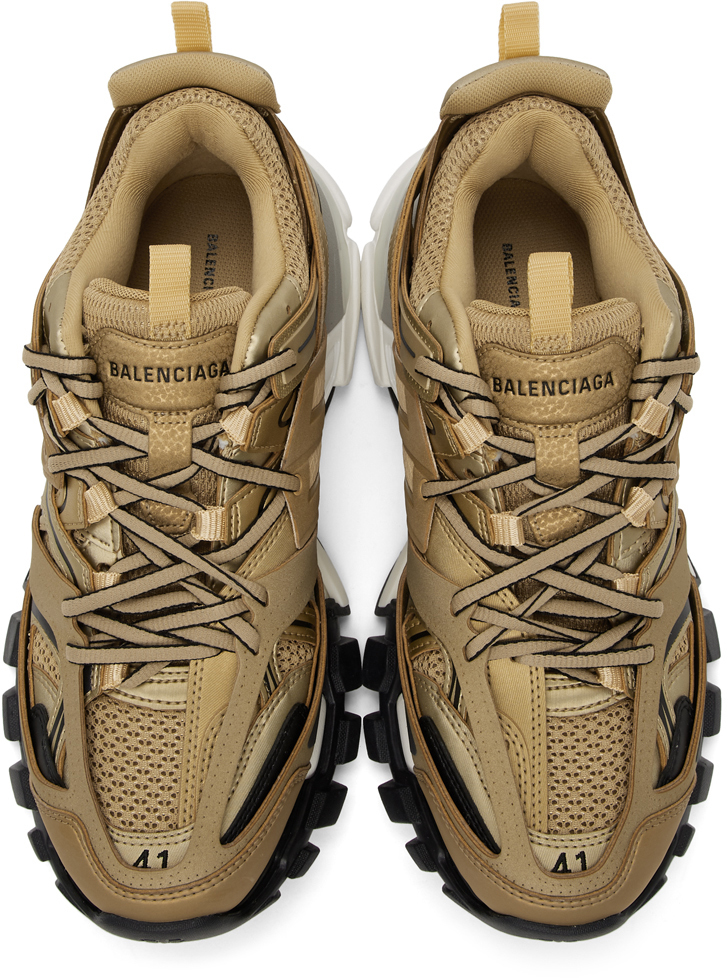 Balenciaga: Gold Track Sneakers 