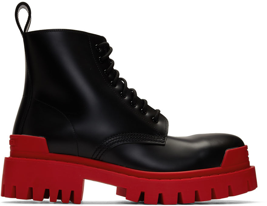 balenciaga noire et rouge