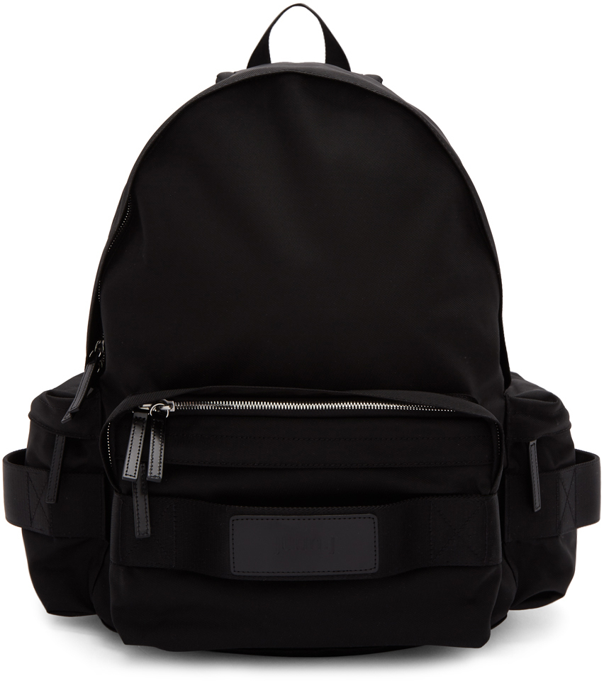 Juun.J: Black Nylon Backpack | SSENSE