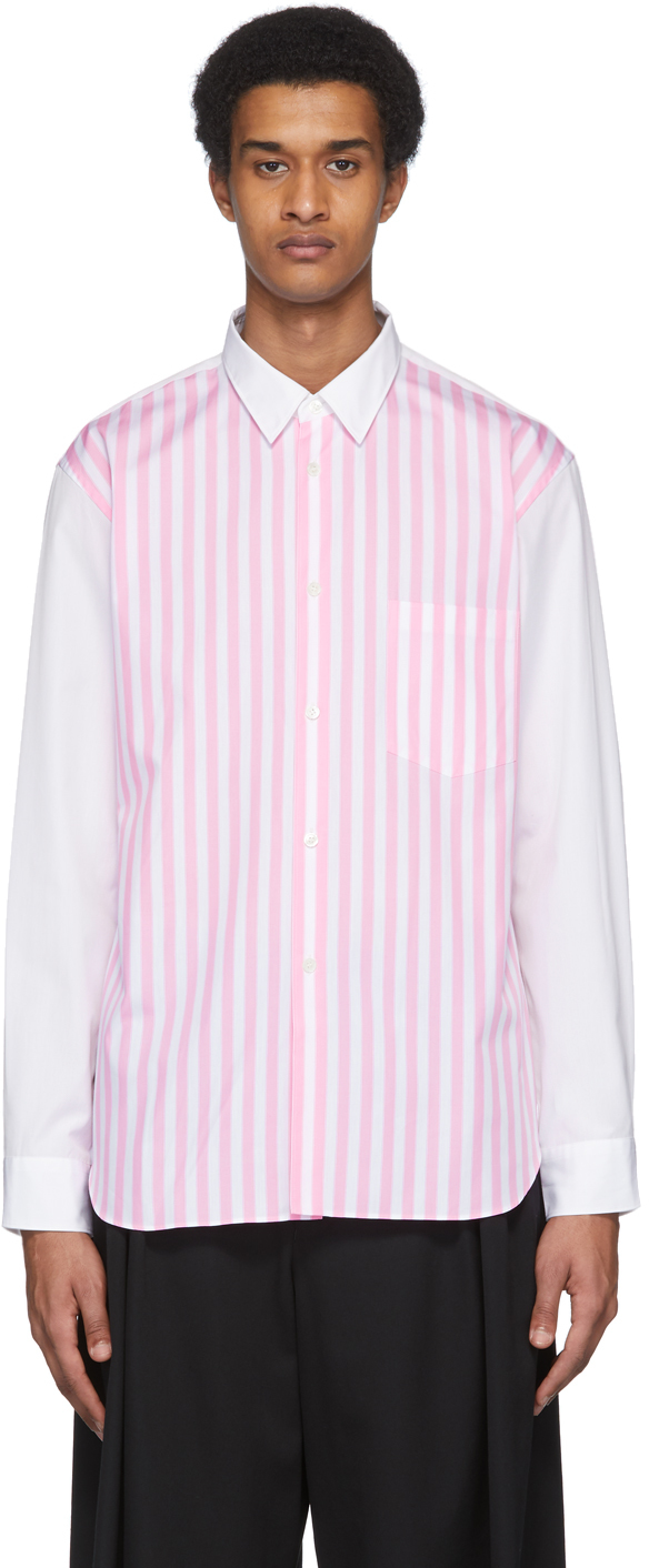 comme des garcons pink shirt