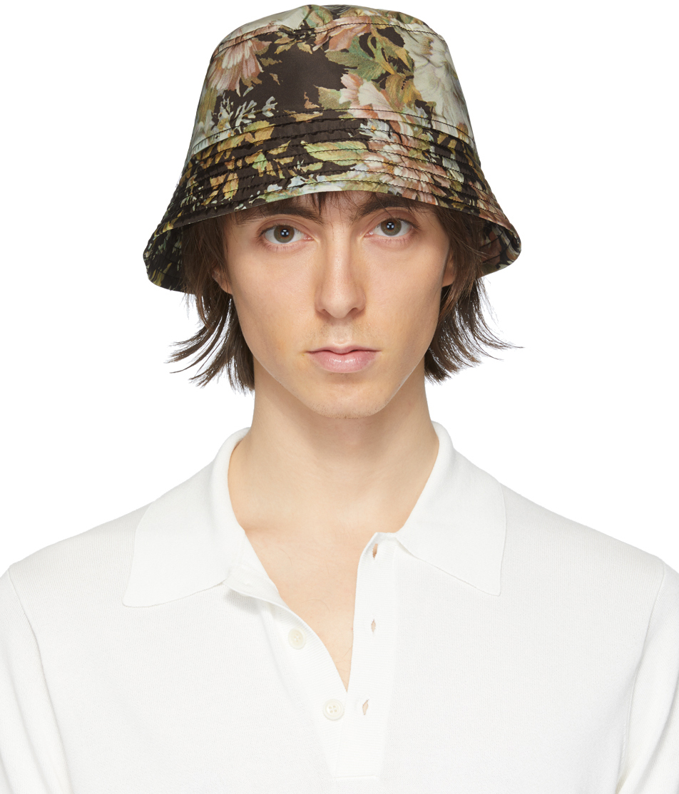 Dries Van Noten: Multicolor Floral Bucket Hat | SSENSE