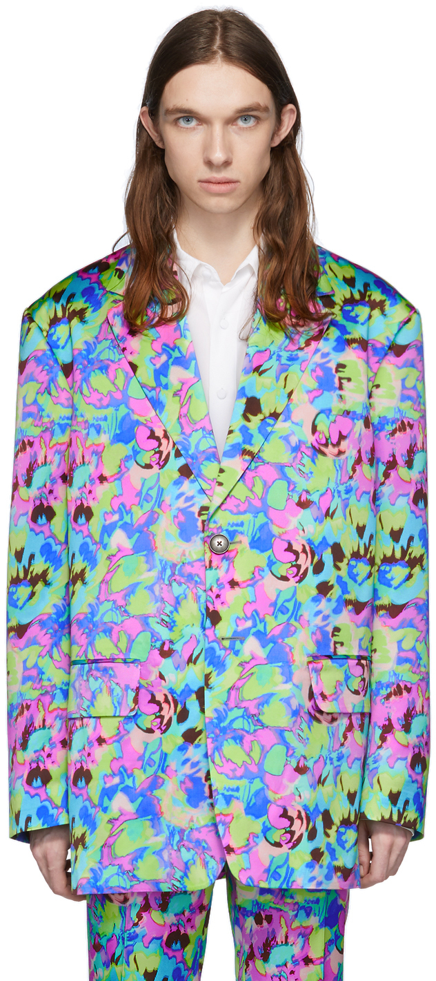 dries van noten floral blazer