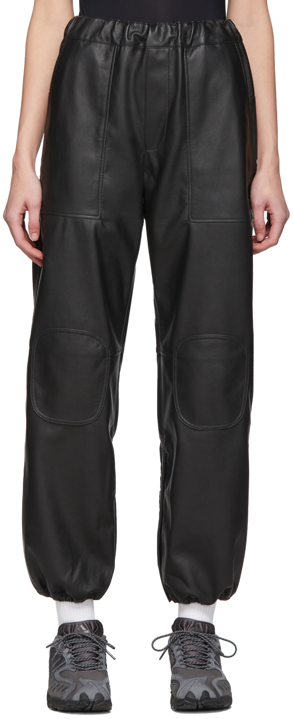track leather pants