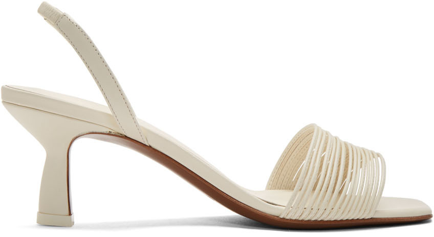 NEOUS Off-White Rossi 55 Slingback Heeled Sandals | Smart Closet