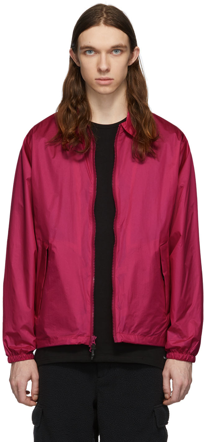 The Very Warm: Pink Harrington Bomber Jacket | SSENSE