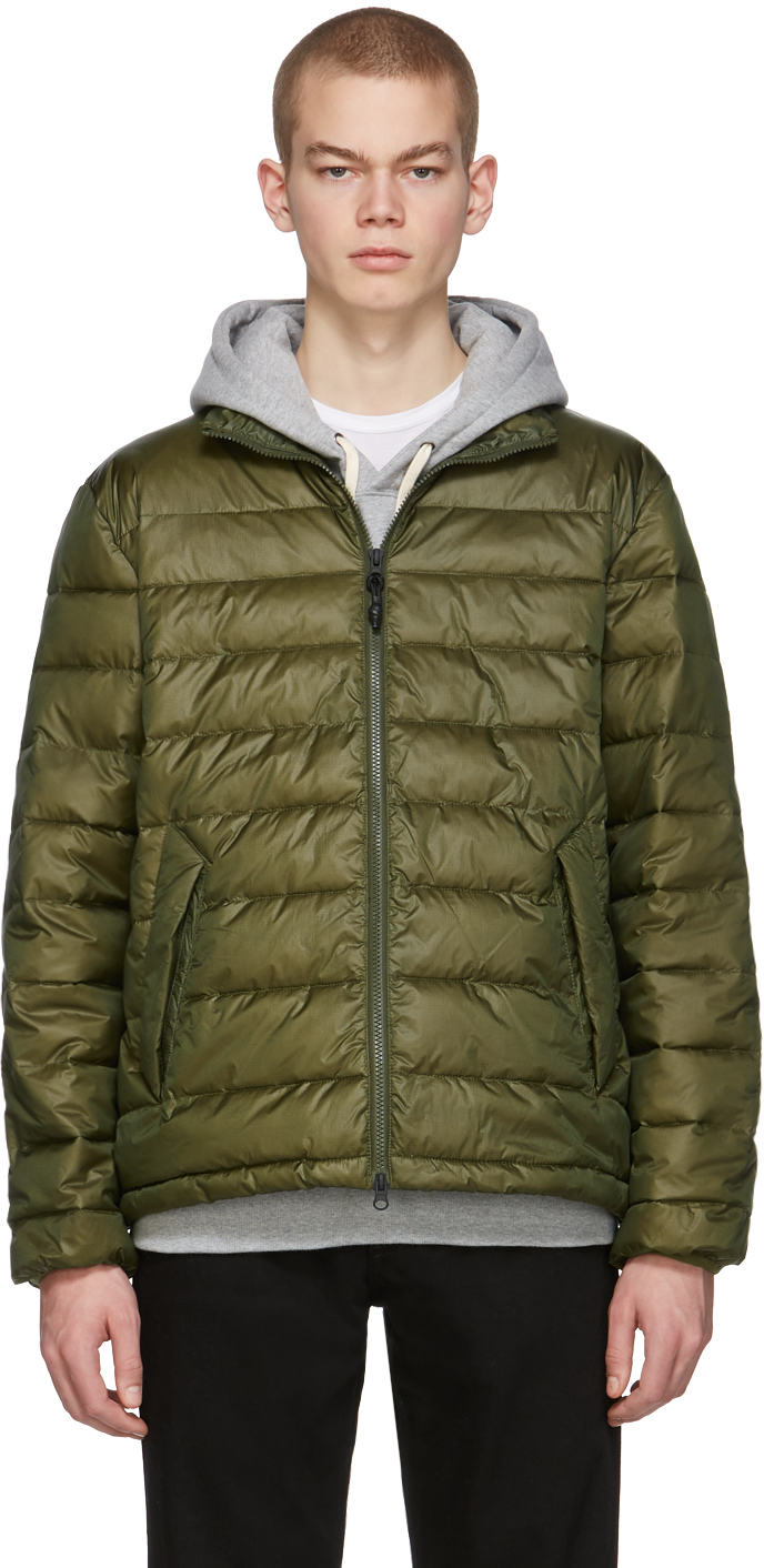 The Very Warm: Green Liteloft Puffer Jacket | SSENSE Canada
