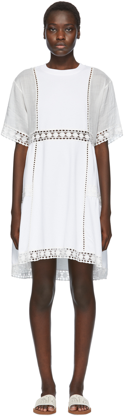 see by chloe white lace dress